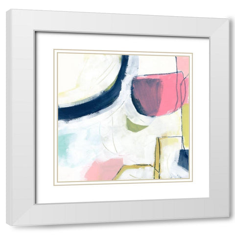 Automaton I White Modern Wood Framed Art Print with Double Matting by Vess, June Erica