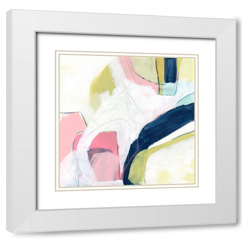 Automaton II White Modern Wood Framed Art Print with Double Matting by Vess, June Erica