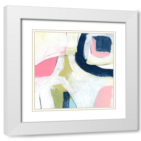 Automaton IV White Modern Wood Framed Art Print with Double Matting by Vess, June Erica