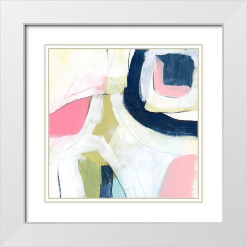 Automaton IV White Modern Wood Framed Art Print with Double Matting by Vess, June Erica