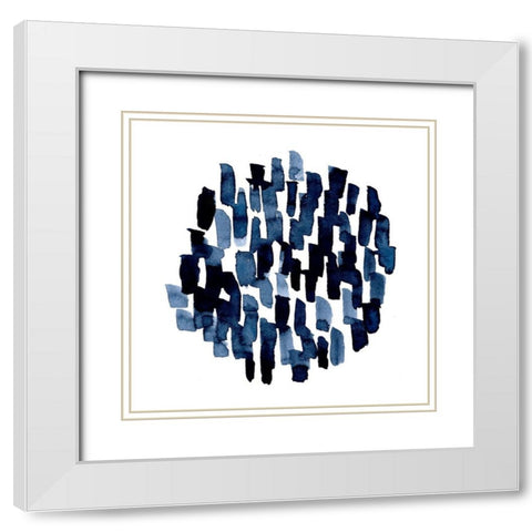 Hatch Marks I White Modern Wood Framed Art Print with Double Matting by Scarvey, Emma