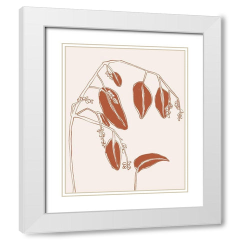 Fragile Things I White Modern Wood Framed Art Print with Double Matting by Wang, Melissa