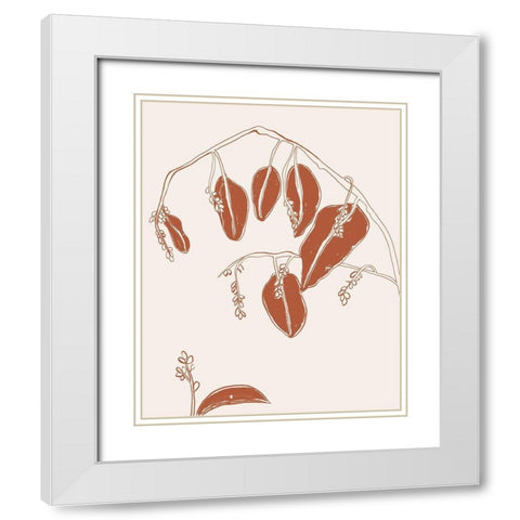 Fragile Things II White Modern Wood Framed Art Print with Double Matting by Wang, Melissa