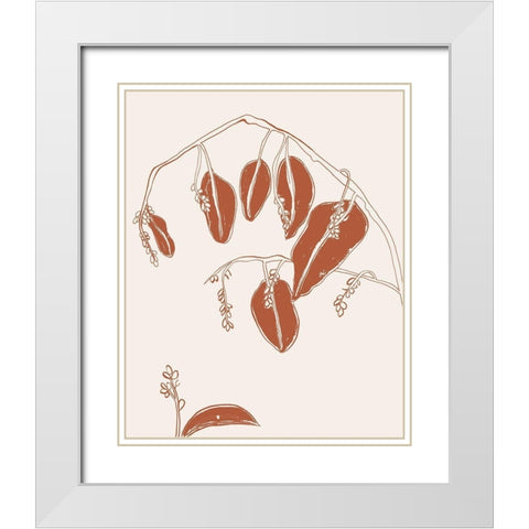 Fragile Things II White Modern Wood Framed Art Print with Double Matting by Wang, Melissa