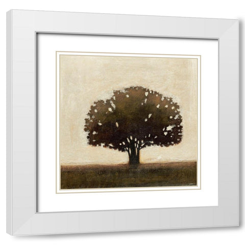 Tree of Solace II White Modern Wood Framed Art Print with Double Matting by Wyatt Jr., Norman
