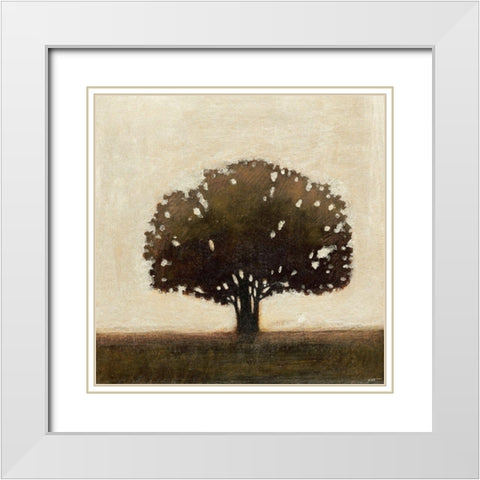 Tree of Solace II White Modern Wood Framed Art Print with Double Matting by Wyatt Jr., Norman