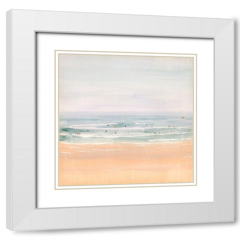 Sun Soaked I White Modern Wood Framed Art Print with Double Matting by Borges, Victoria