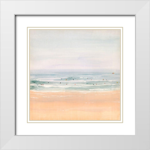 Sun Soaked I White Modern Wood Framed Art Print with Double Matting by Borges, Victoria