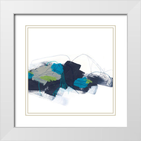 Chart a Course II White Modern Wood Framed Art Print with Double Matting by Vess, June Erica