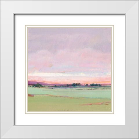Vivid Landscape II White Modern Wood Framed Art Print with Double Matting by OToole, Tim