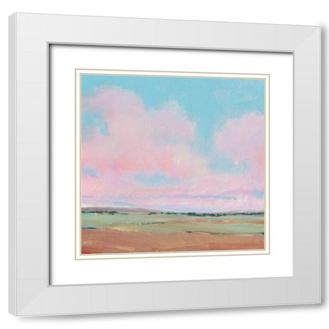 Vivid Landscape III White Modern Wood Framed Art Print with Double Matting by OToole, Tim