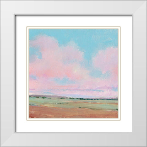 Vivid Landscape III White Modern Wood Framed Art Print with Double Matting by OToole, Tim