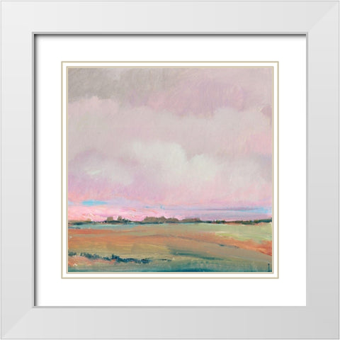 Vivid Landscape IV White Modern Wood Framed Art Print with Double Matting by OToole, Tim