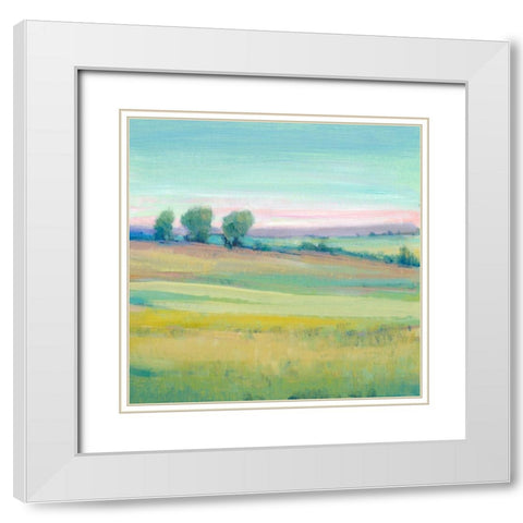 Vivid Landscape V White Modern Wood Framed Art Print with Double Matting by OToole, Tim