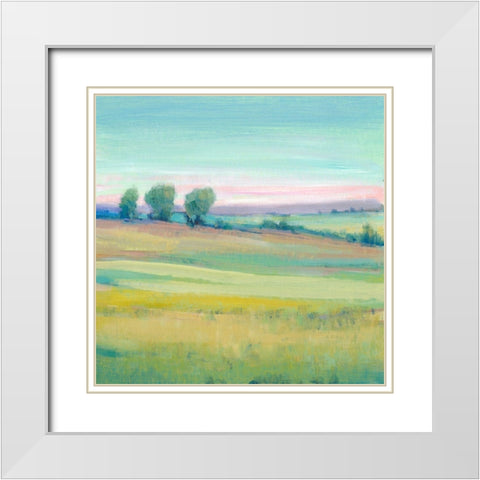 Vivid Landscape V White Modern Wood Framed Art Print with Double Matting by OToole, Tim