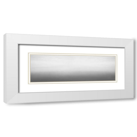 Black and White Water Panel V White Modern Wood Framed Art Print with Double Matting by McLoughlin, James