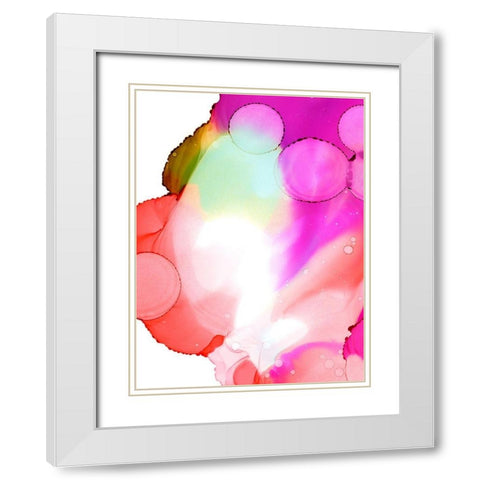 Lava Pop II White Modern Wood Framed Art Print with Double Matting by Harper, Ethan