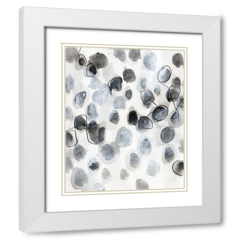 Encompass I White Modern Wood Framed Art Print with Double Matting by Vess, June Erica
