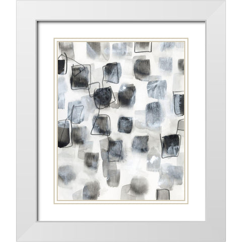 Encompass II White Modern Wood Framed Art Print with Double Matting by Vess, June Erica