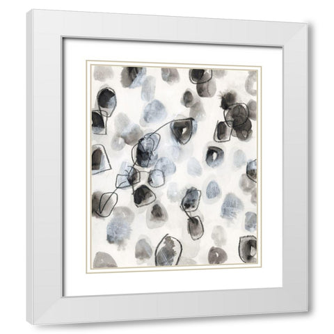 Encompass IV White Modern Wood Framed Art Print with Double Matting by Vess, June Erica
