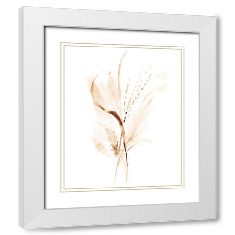 Soft Gathering I White Modern Wood Framed Art Print with Double Matting by Borges, Victoria