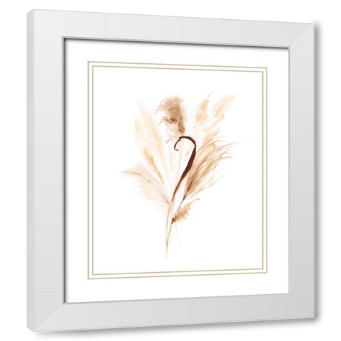 Soft Gathering II White Modern Wood Framed Art Print with Double Matting by Borges, Victoria
