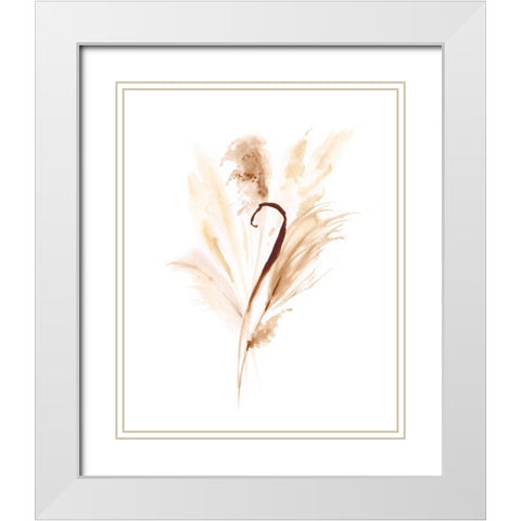 Soft Gathering II White Modern Wood Framed Art Print with Double Matting by Borges, Victoria
