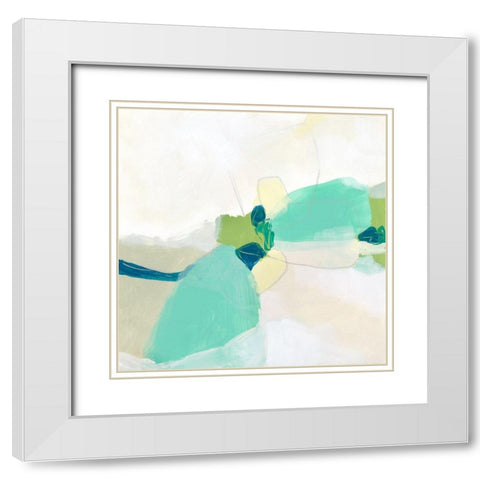 Bouldering I White Modern Wood Framed Art Print with Double Matting by Vess, June Erica