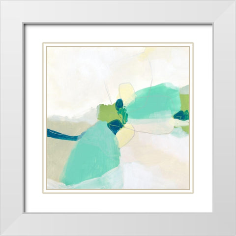 Bouldering I White Modern Wood Framed Art Print with Double Matting by Vess, June Erica