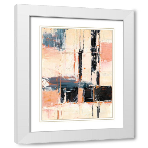 Coral and Sand II White Modern Wood Framed Art Print with Double Matting by Harper, Ethan