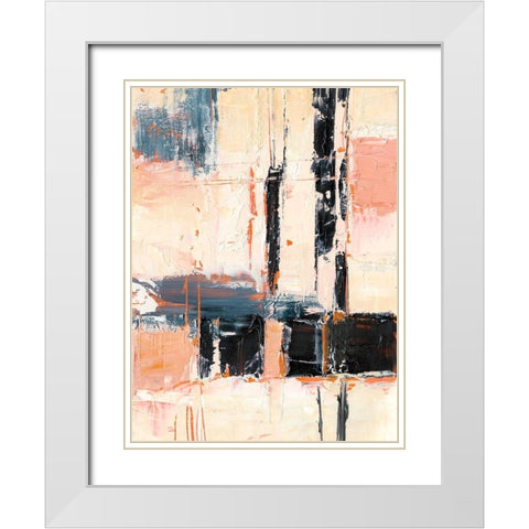 Coral and Sand II White Modern Wood Framed Art Print with Double Matting by Harper, Ethan