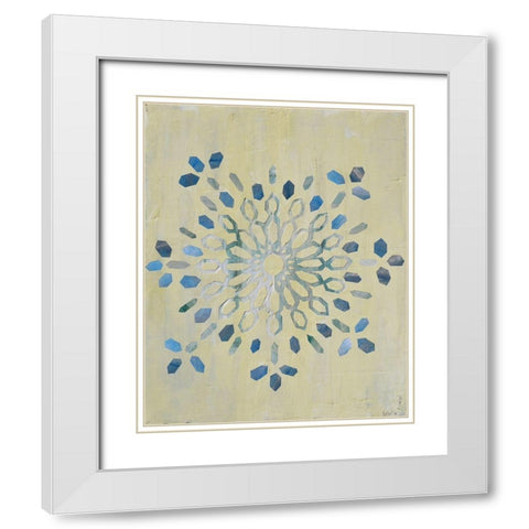 Star Mandala I White Modern Wood Framed Art Print with Double Matting by Avondet, Natalie