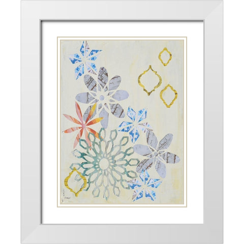 Mandala Arrangement I White Modern Wood Framed Art Print with Double Matting by Avondet, Natalie
