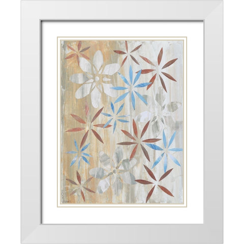 Mandala Arrangement II White Modern Wood Framed Art Print with Double Matting by Avondet, Natalie