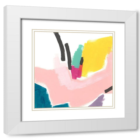 Terminus I White Modern Wood Framed Art Print with Double Matting by Vess, June Erica