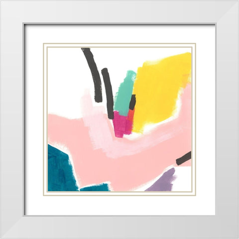 Terminus I White Modern Wood Framed Art Print with Double Matting by Vess, June Erica