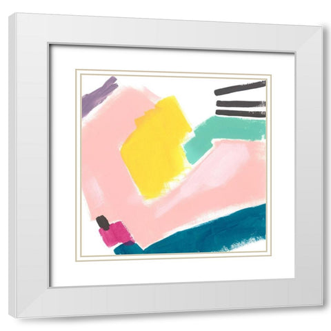 Terminus III White Modern Wood Framed Art Print with Double Matting by Vess, June Erica