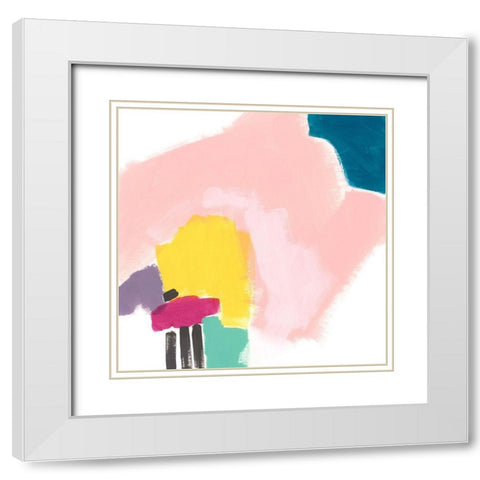 Terminus IV White Modern Wood Framed Art Print with Double Matting by Vess, June Erica