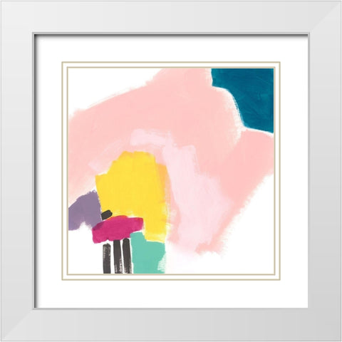 Terminus IV White Modern Wood Framed Art Print with Double Matting by Vess, June Erica