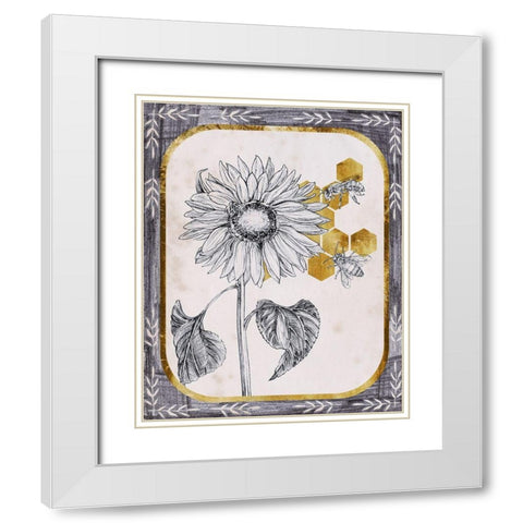Pursue Sweetness V White Modern Wood Framed Art Print with Double Matting by Wang, Melissa