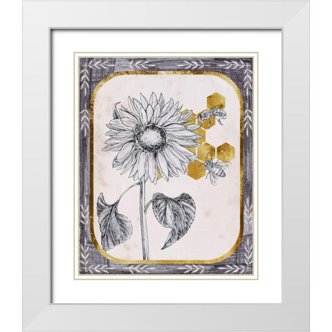 Pursue Sweetness V White Modern Wood Framed Art Print with Double Matting by Wang, Melissa