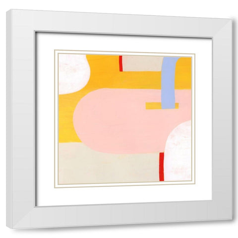Getting Along II White Modern Wood Framed Art Print with Double Matting by Popp, Grace