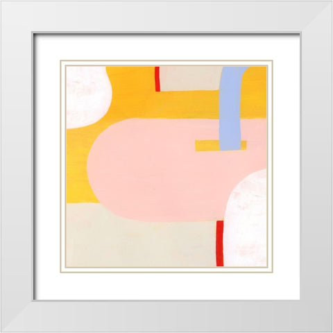 Getting Along II White Modern Wood Framed Art Print with Double Matting by Popp, Grace