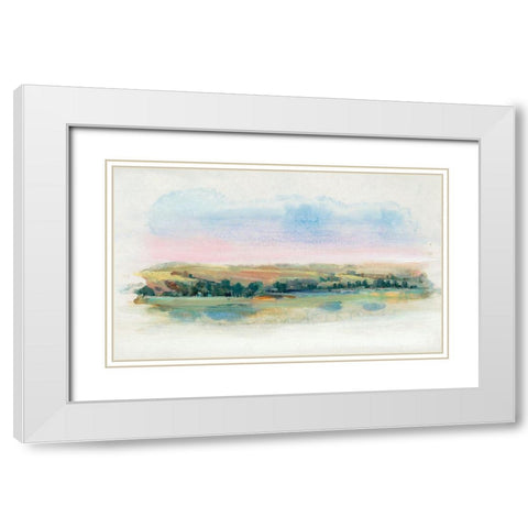 Vignette Scene I White Modern Wood Framed Art Print with Double Matting by OToole, Tim