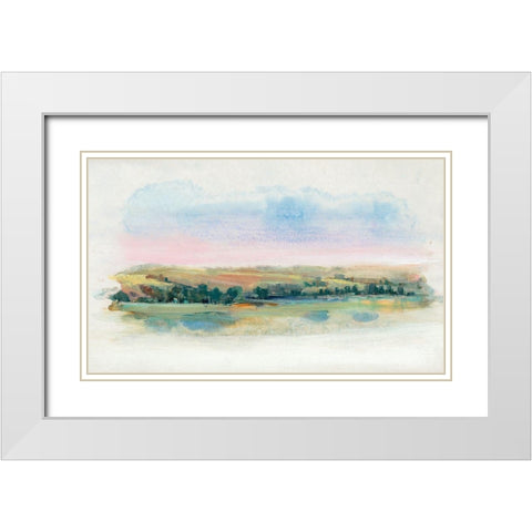 Vignette Scene I White Modern Wood Framed Art Print with Double Matting by OToole, Tim