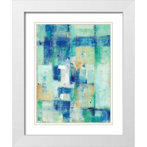 Aerial Vision I White Modern Wood Framed Art Print with Double Matting by OToole, Tim