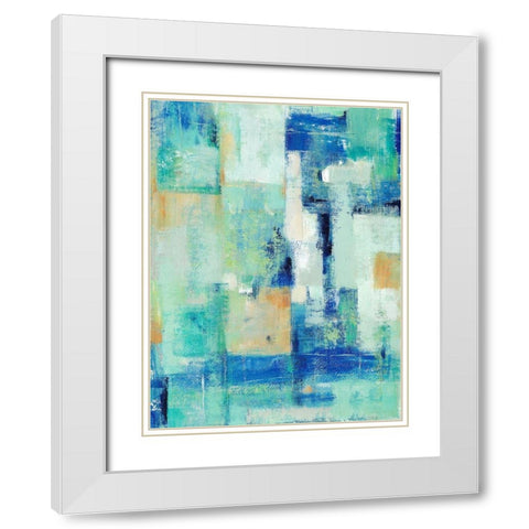Aerial Vision II White Modern Wood Framed Art Print with Double Matting by OToole, Tim