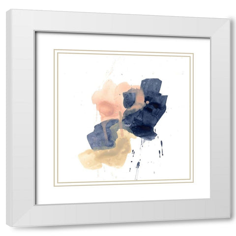 Earthtone Gesture IV White Modern Wood Framed Art Print with Double Matting by Vess, June Erica