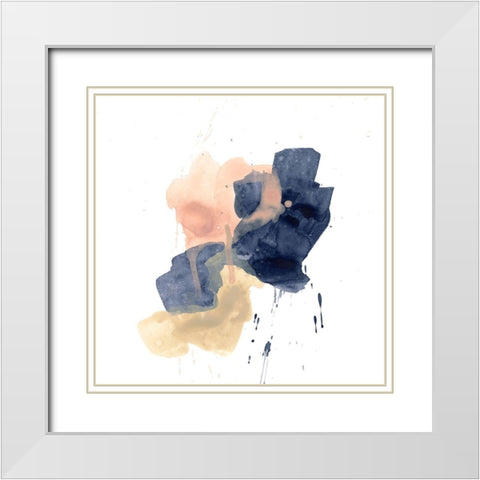 Earthtone Gesture IV White Modern Wood Framed Art Print with Double Matting by Vess, June Erica