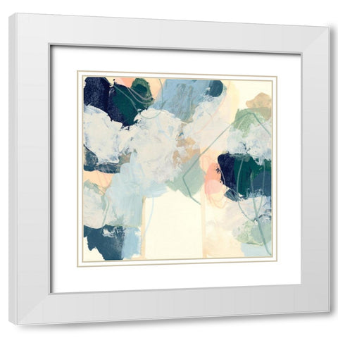 Cloud Gesture I White Modern Wood Framed Art Print with Double Matting by Vess, June Erica